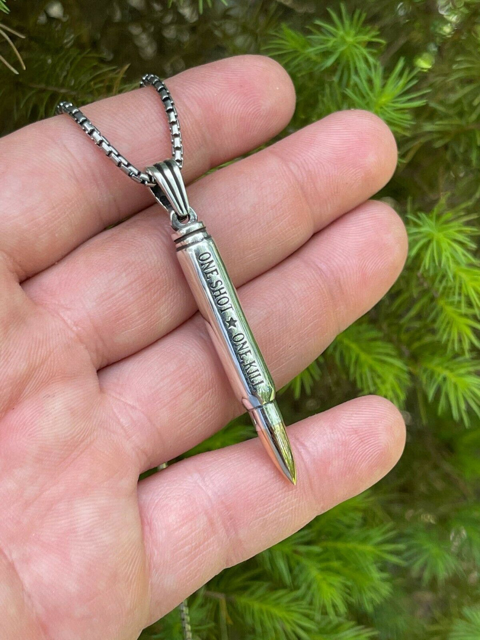 Bullet Pendant Urn for Ashes with Custom Engraving Bereavement Gift – Gullei