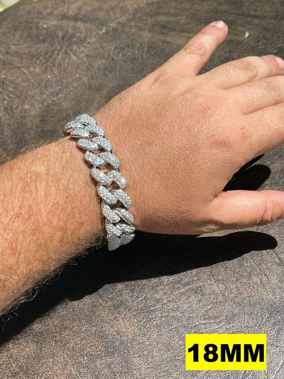 21mm Iced Out Miami Cuban Bracelet | CRM Jewelers