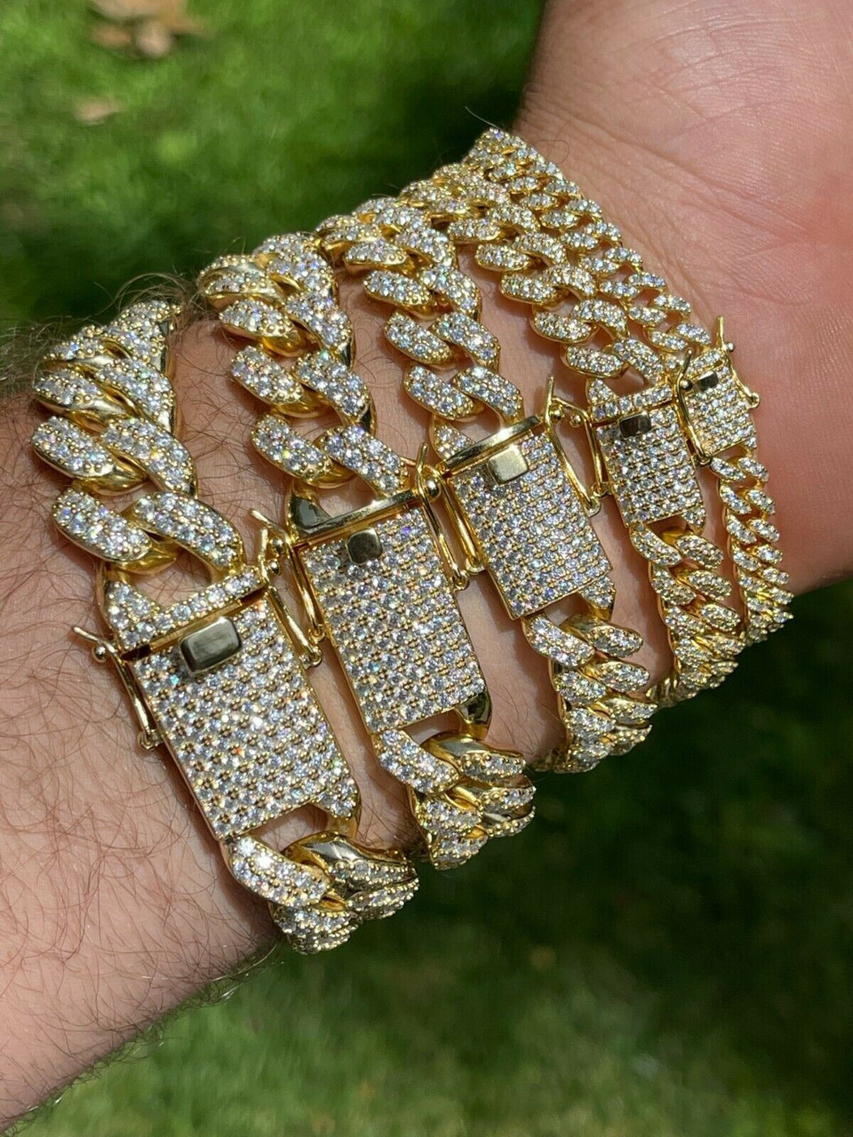 Iced Out Tennis Bracelets, VVS Moissanite Diamond Jewelry – peardedesign.com