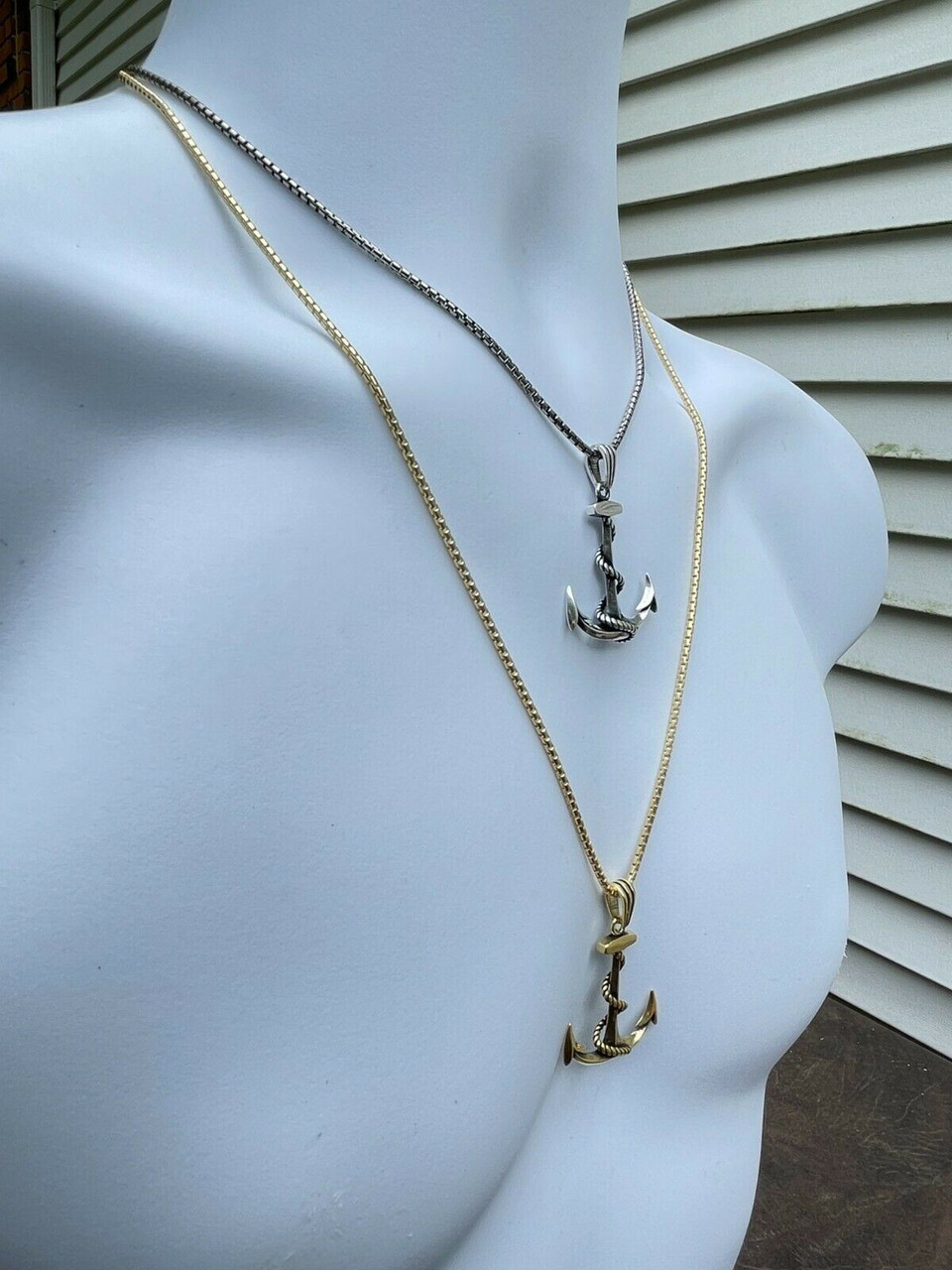 Anchor Chain Necklace - Nautical Gold Necklace - Mariner Link Necklace - Gold Necklace - Nautical 