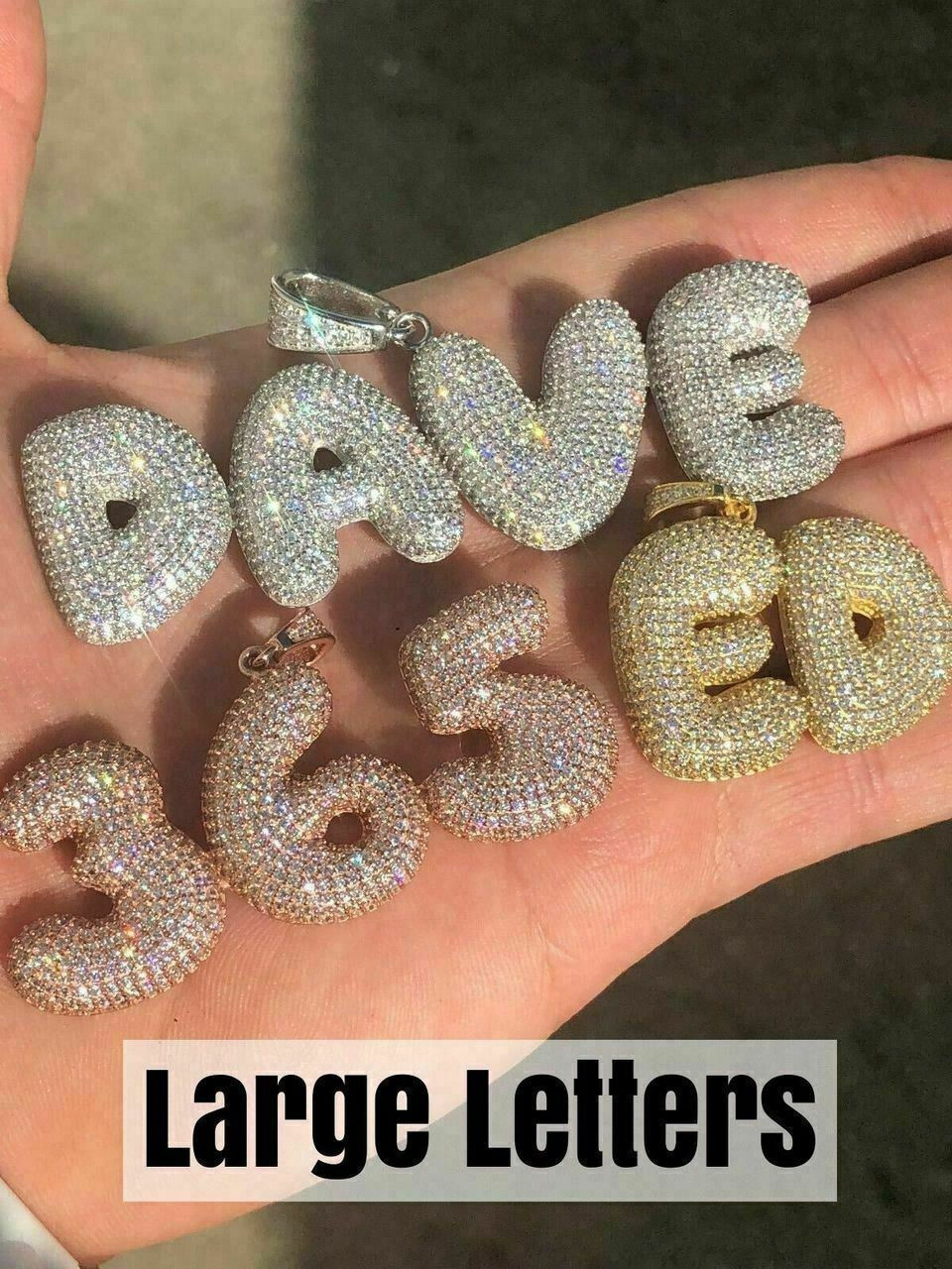 Diamond Bubble Letter Bracelet