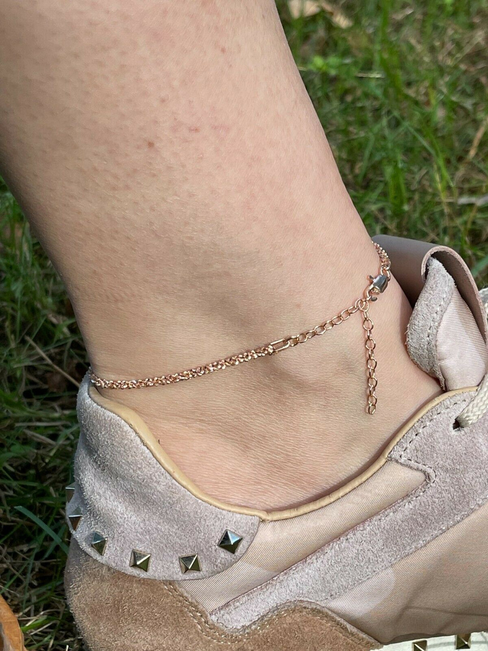 Ankle Bracelet with Name in Silver - MYKA