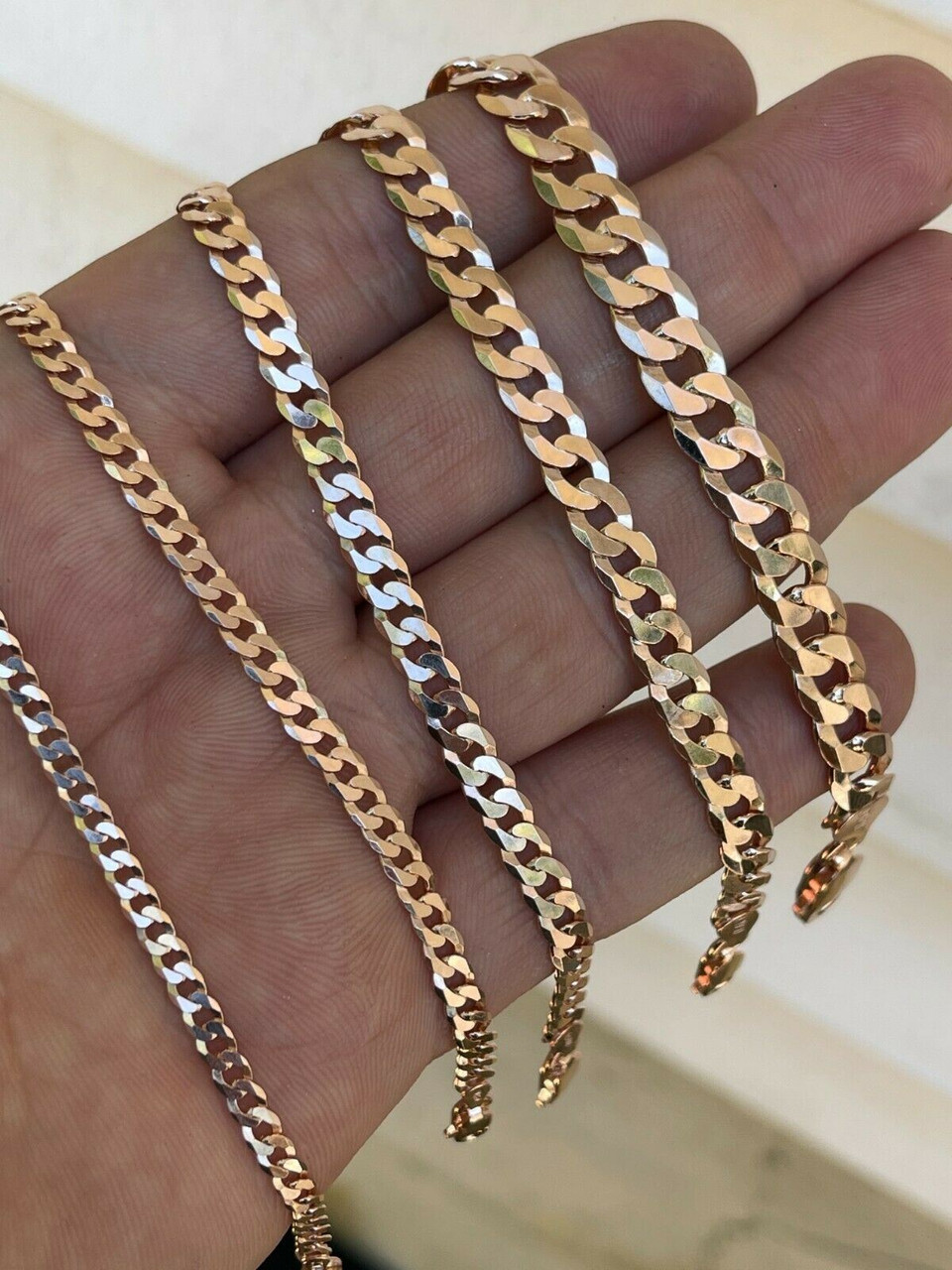 14k gold vermeil cuban link chain