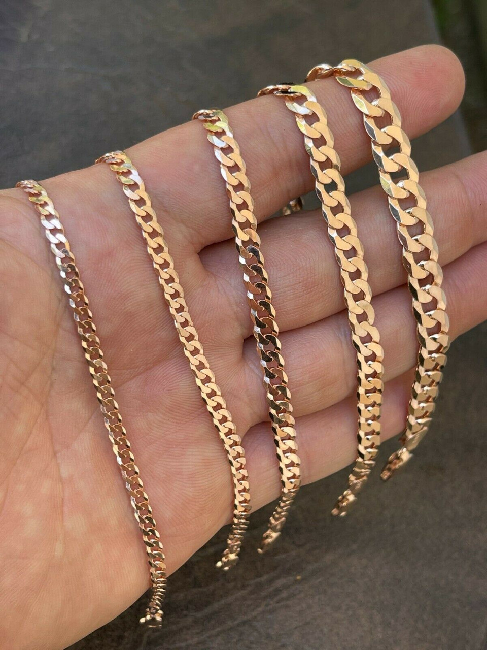 14k gold vermeil cuban link chain