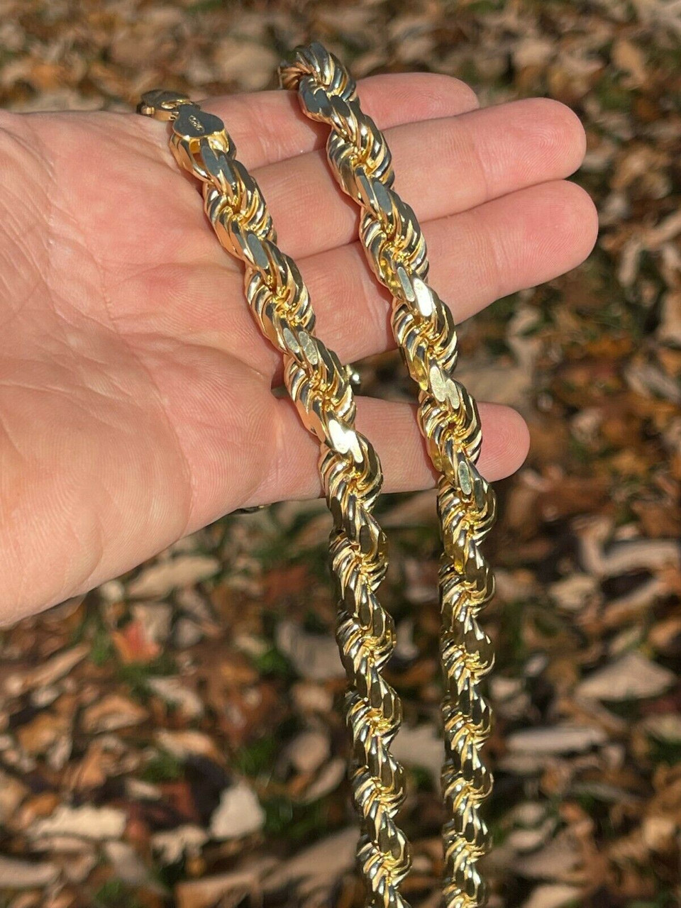 Men's Rope Chain Necklace Twisted Chain Necklace