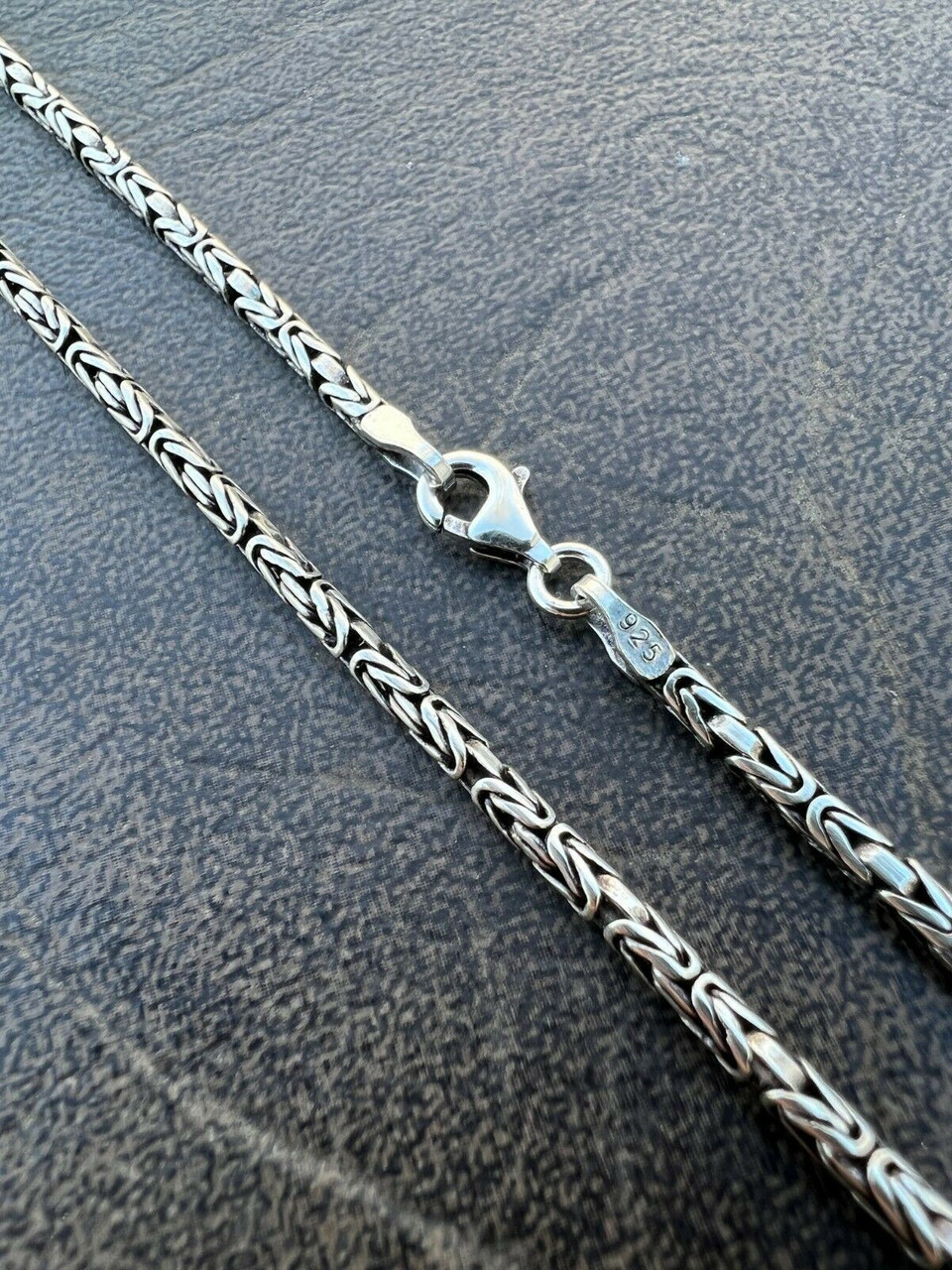 Sterling Silver Necklace / Twisted Rope Chain / 2mm / Made in 
