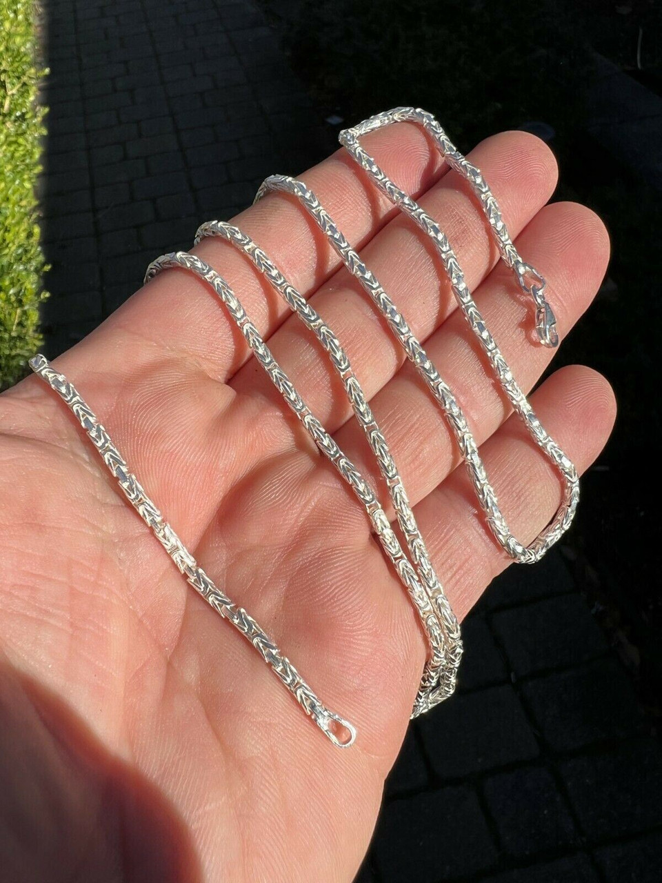 Jamal 925 Sterling Silver Filled 2MM Necklace Chains For Pendants not  Contain any Allergic Element and never Change Color and Get Dark