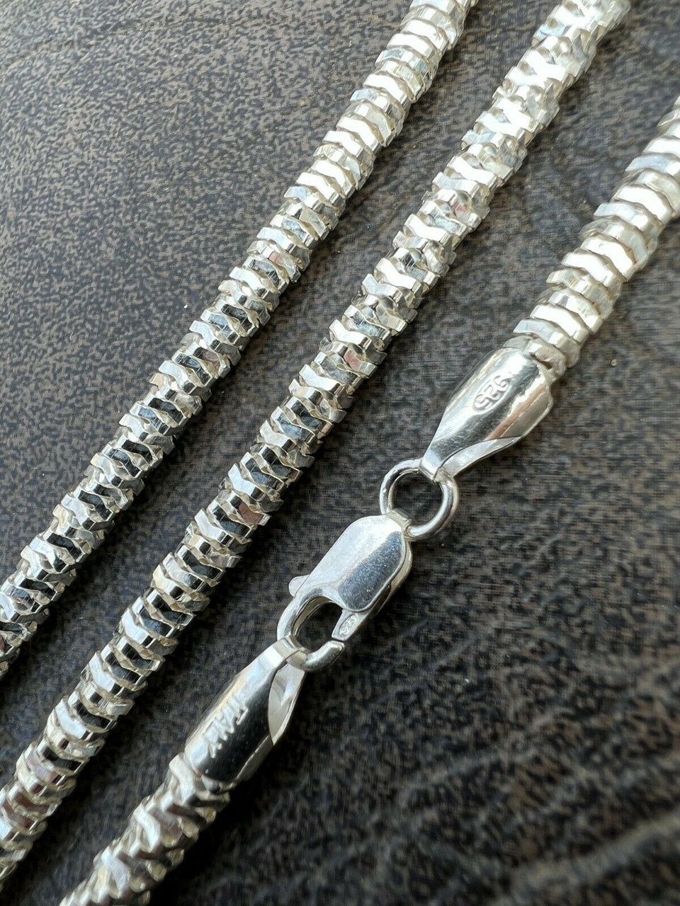 Rope & Box Chain Necklace in Silver