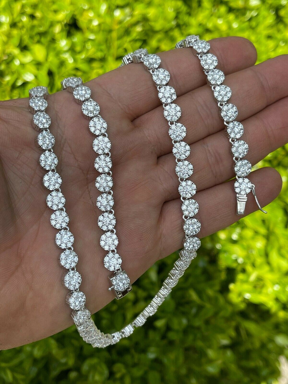 13mm Cluster Diamond Tennis Chain – Laie Jewelry