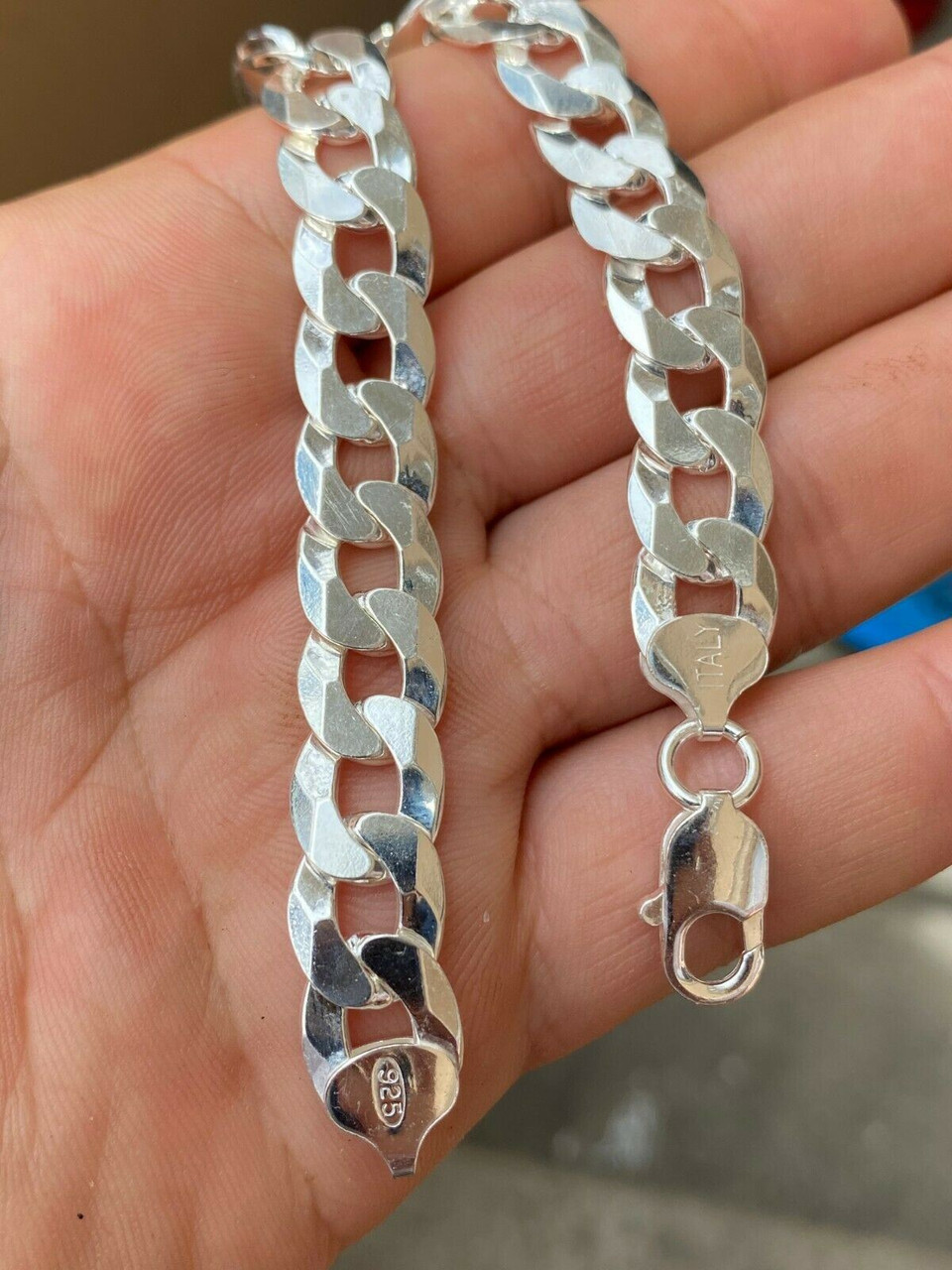 Solid Sterling Silver Acrobat Links Bracelet
