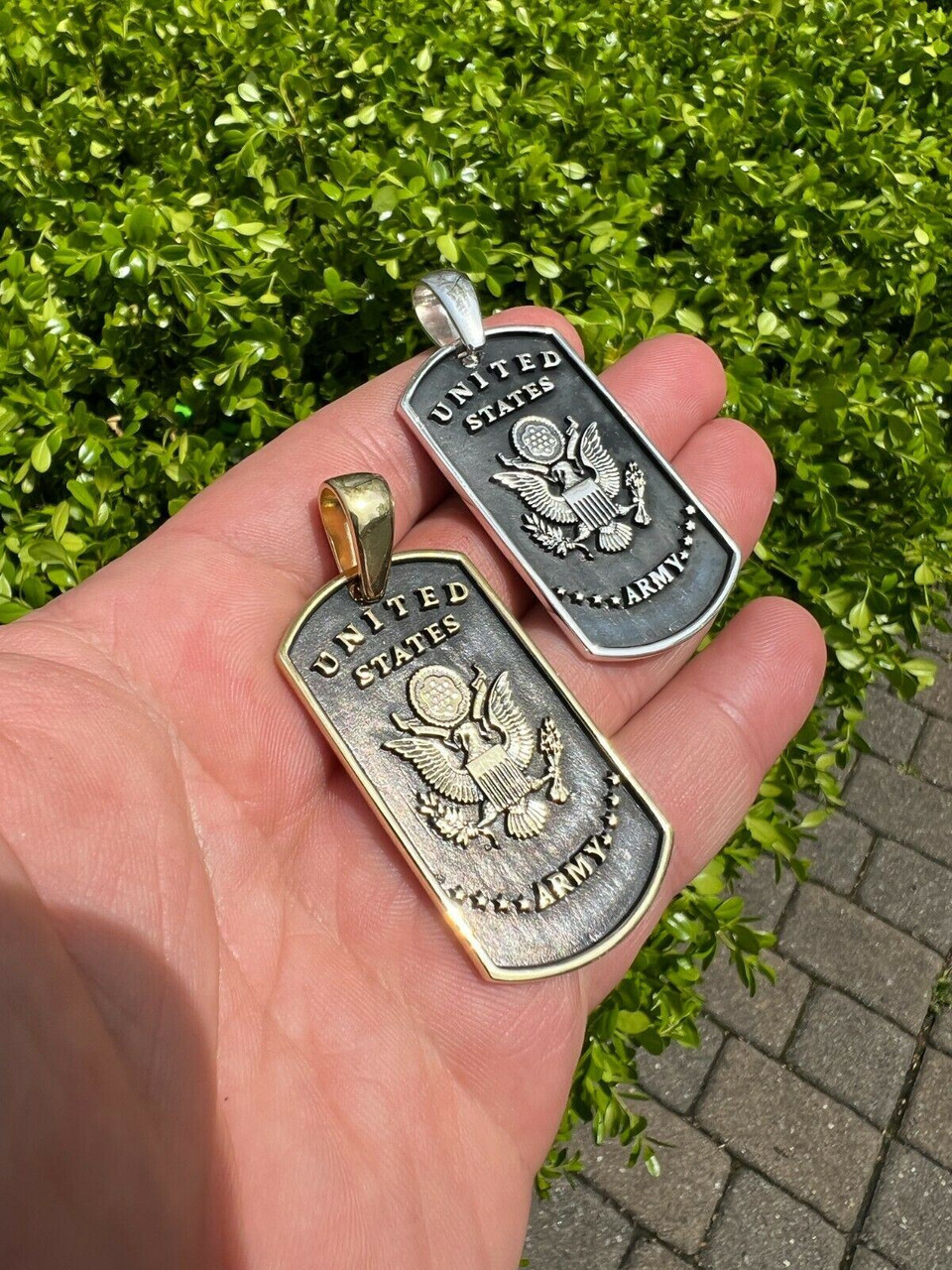 Dog Tags Military | Dog Tags Army | Military Army Dog Tags Necklaces - New  Stainless - Aliexpress