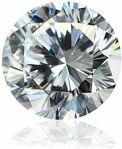 Loose Moissanite Real Gem Stone W. GRA Certificate 3-12mm 0.1-6ct 