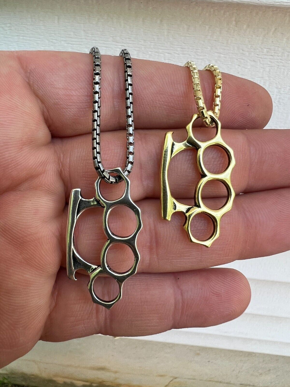 New! Brass Knuckle necklaces in silver & pink releasing soon! 🎀 #fyp ... |  TikTok