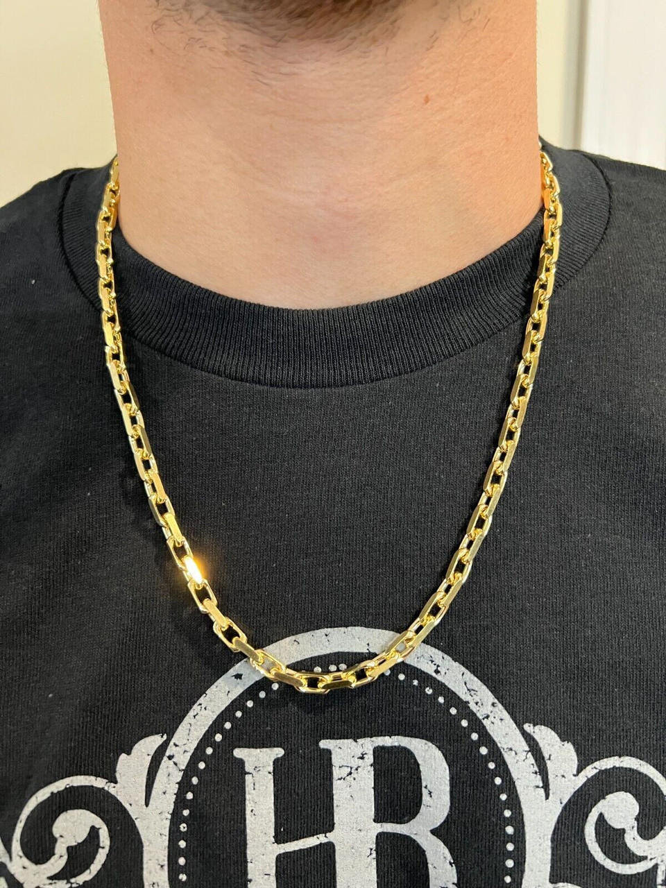 10k Yellow Gold Hermes Link Chain 2 mm