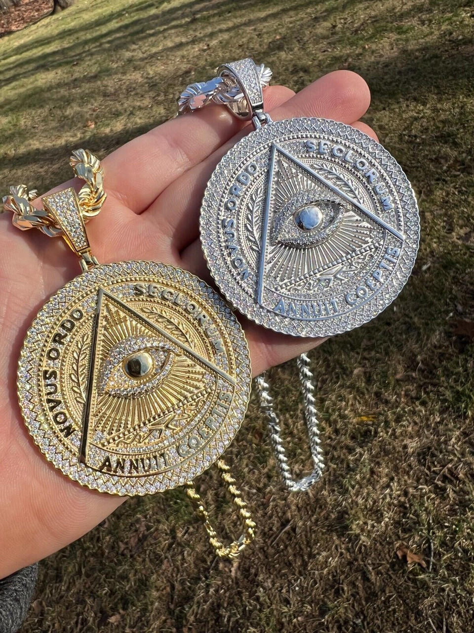 Illuminati sales eye pendant