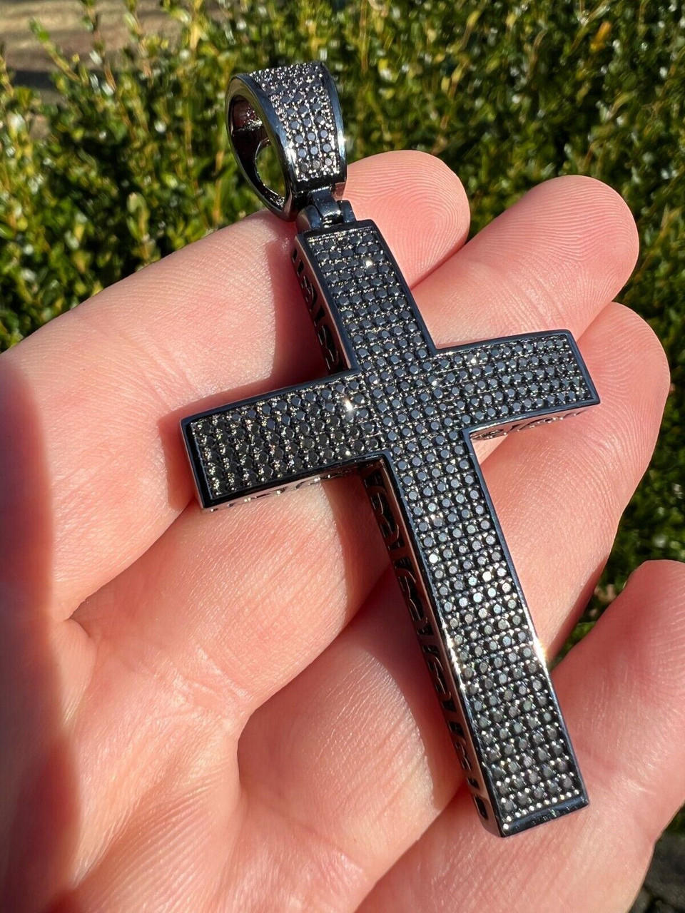 Trendy hip-hop Black Diamond Cross personality Pendant necklace men jewelry  CRRSHOP male cross necklace new fashion trend holiday gifts present chain  length 27 inches |TospinoMall online shopping platform in GhanaTospinoMall  Ghana online