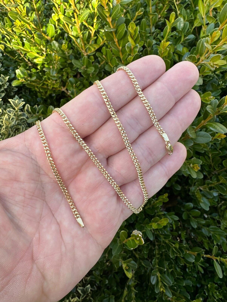 Men's Silver Cuban Link Chain in 3mm