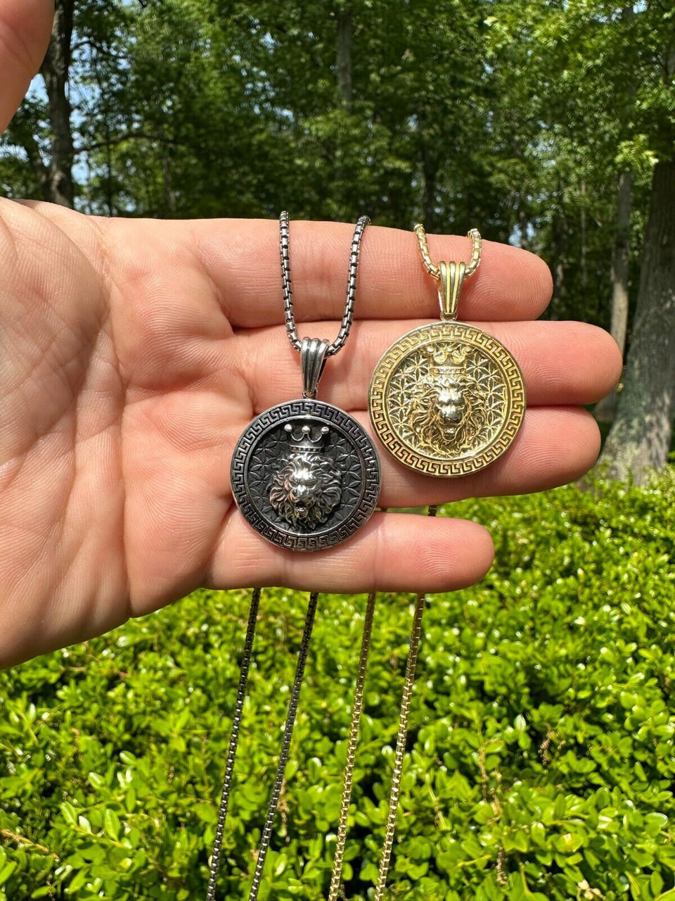 Medallion on sale pendant necklace