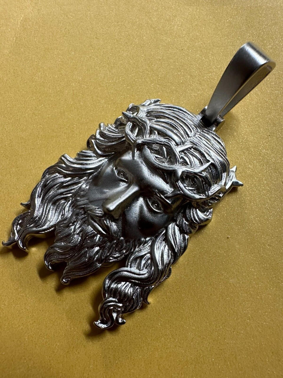 Real silver jesus piece