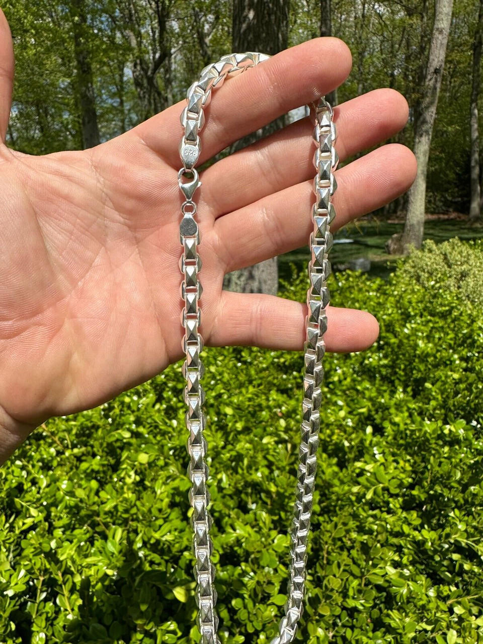 chain links necklace mens