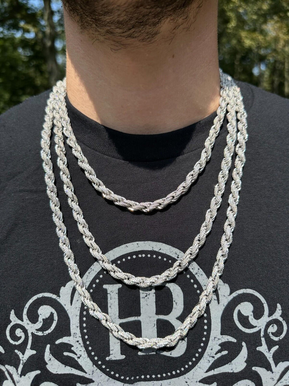 Cuban link sales rope chain