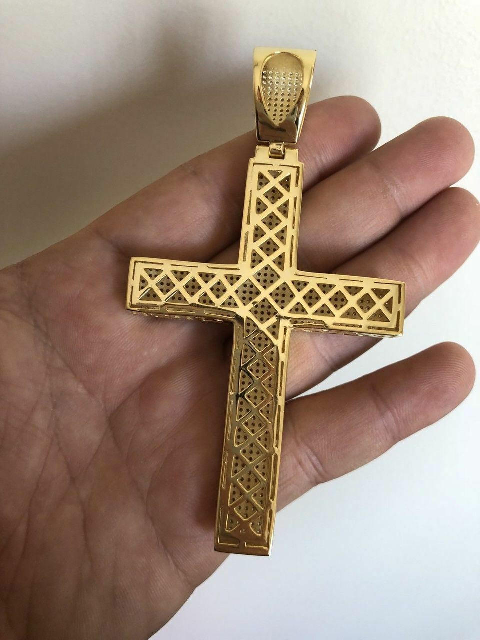 Single Gold Plated Cross Necklace 18