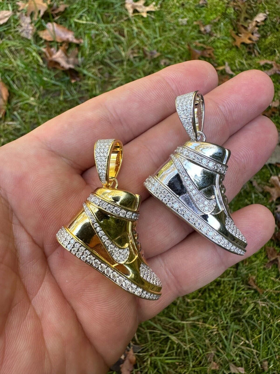 14K Gold Necklace Air Jordan Sneaker Necklace Nike Necklace 