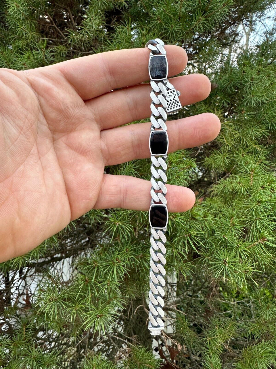 Designer Heavy Sterling Silver Chain Layered Mens Bracelet for Ladies -  China Jewelry and Fashion jewelry price | Made-in-China.com