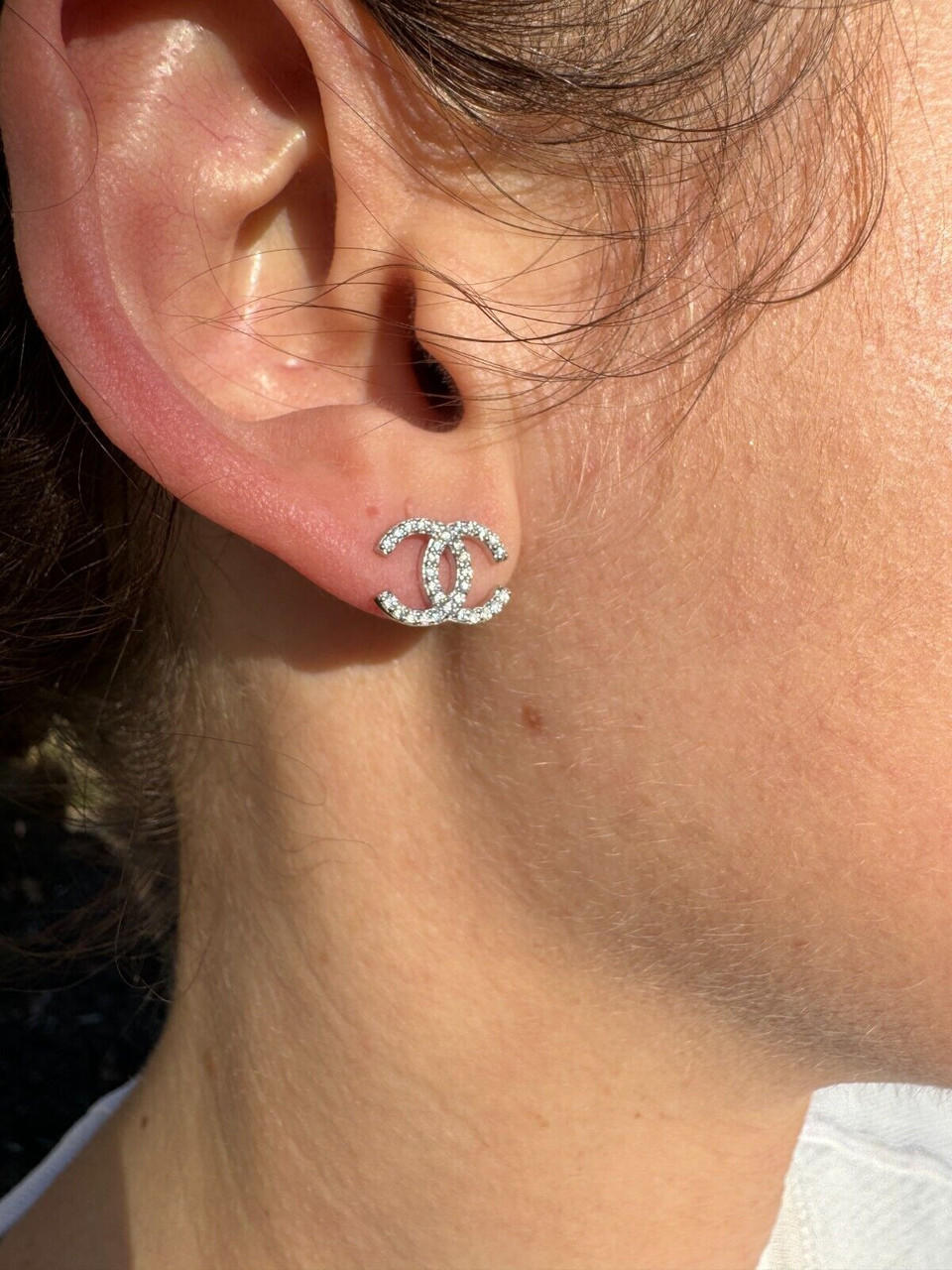 CHANEL CHANEL Camellia diamond earring Earring 18K Pink Rose Gold Used logo  women CC ｜Product Code：2101216376175｜BRAND OFF Online Store