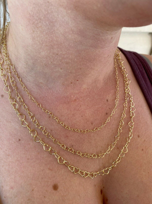 21 inch Paperclip Chain Necklace in 14K Yellow Gold