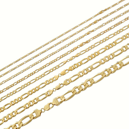 アクセサリー 14K Gold Figaro Chain BELIEVER JEWELRY harlembling-figaro-link-chain-