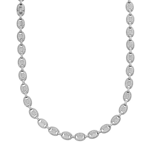 Men's Mariner Gucci Link Chain ICY Man Made Diamonds Solid