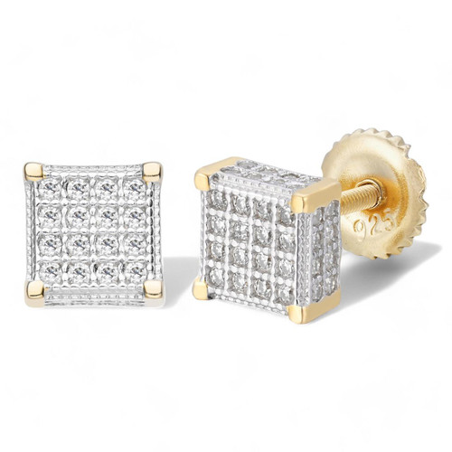 左　片耳　ゴールド【 4mm×23mm 】18k 701サイズ 18K Gold Plated Roman Numeral Cubic Zirconia Ring for Men