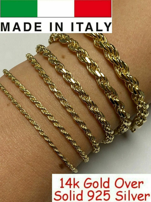 Amazon.com: Xiaodou 925 Sterling Silver Rope Bracelet Classic Twine Twist  Rope Chain Bracelet Link Bangle Unisex: Clothing, Shoes & Jewelry
