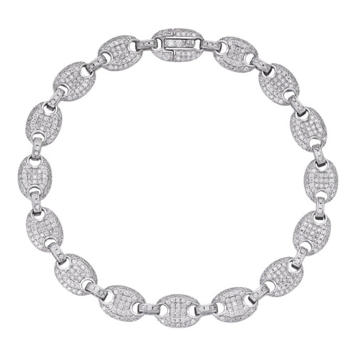 Amazon.com: TOPGRILLZ 10mm Iced out Barbed Wire Link