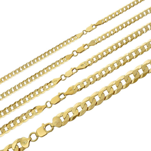 Gold Plated Walmart 14 Karat Gold Chains Cuban Chain 14 Karat Gold
