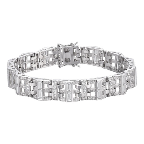 アクセサリー Engraved Cutstone Link Bracelet Engraved Cutstone Link Bracelet
