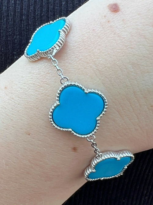 Turquoise Three Clover Bracelet (Small) – picntell