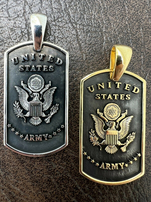 Sterling Silver US ARMY Dog Tag Locket Pendant – illumigifts