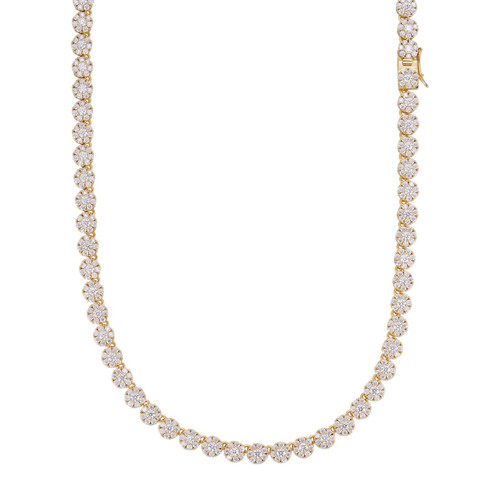 glitter Iced Out Prong Chain 【5mm】 Iced Out Prong Chain 【5mm】 | Glitter