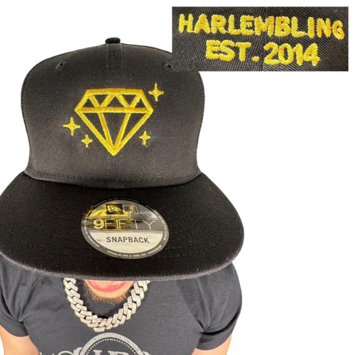 Rhinestone Embellished New Era Fitted Cap – clouded