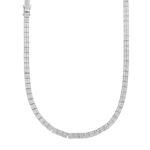 アクセサリー Luxury Tennis Necklace 5mm/Silver Tennis Silver Necklace 5mm – Crysttal
