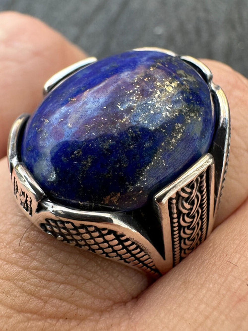 Cheap Lapis Lazuli Gemstone Ring, Solid 925 Sterling Silver Handmade  Designer Ring, Women Ring, Birthday Gift, Boho Ring | Joom