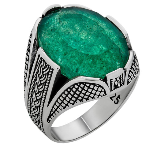SILVER925 GREEN STONE RING/シルバー/リング SILVER925 GREEN STONE RING/シルバー/リング