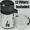 Stainless Water Distiller with Glass Collection Bottle