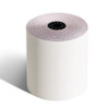 3" x 65' 3-Ply Carbonless Paper (50 rolls/case) - White / Canary / Pink