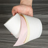 3" x 65' 3-Ply Carbonless Paper (50 rolls/case) - White / Canary / Pink