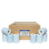 3 1/8" x 230' Thermal Paper Rolls (50 rolls/case) - Blue
