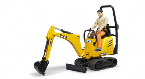 JCB Micro Excavator 8010 w Construction Worker