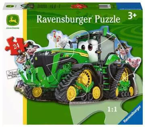 John Deere Tractor Shaped Floor Puzzle 24 pc